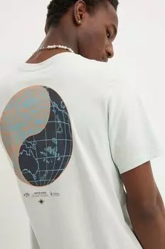 Футболка из хлопка из коллаборации с Coral Gardeners Billabong, зеленый