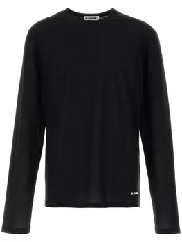 Футболка из хлопка Jil Sander, черный