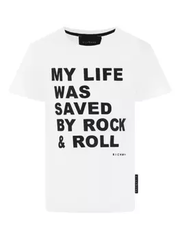 Футболка из хлопка John Richmond Junior, белый