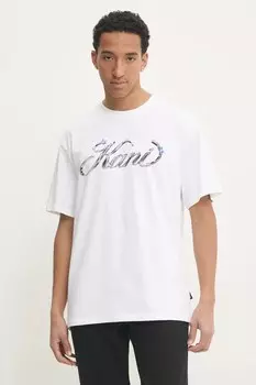 Футболка из хлопка Karl Kani, белый