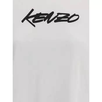 Футболка из хлопка Kenzo, белый