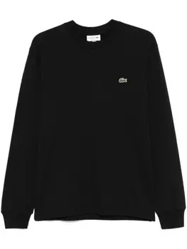 Футболка из хлопка Lacoste, черный