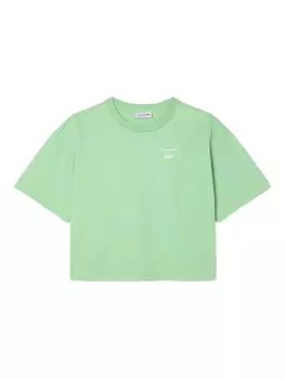 Футболка из хлопка Lacoste, зеленый