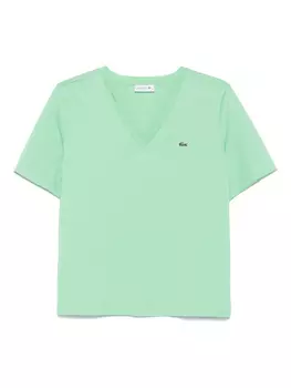Футболка из хлопка Lacoste, зеленый