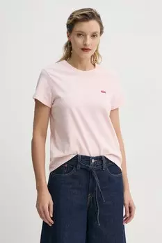Футболка из хлопка Levi'S, розовый