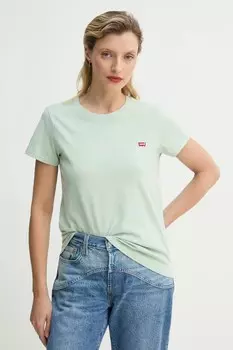 Футболка из хлопка Levi'S, зеленый