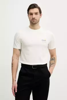 Футболка из хлопка Lindbergh, бежевый