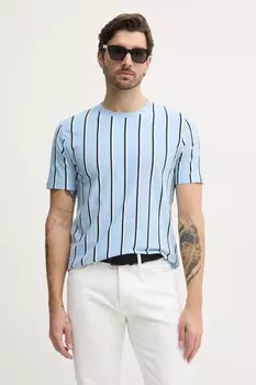 Футболка из хлопка Lindbergh, синий