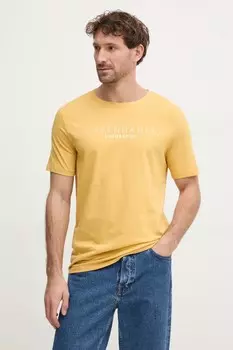 Футболка из хлопка Lindbergh, желтый