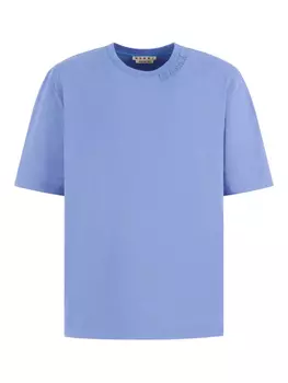 Футболка из хлопка Marni, синий