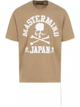 Футболка из хлопка Mastermind Japan, коричневый