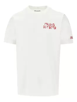 Футболка из хлопка MC2 Saint Barth, белый