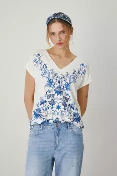 Футболка из хлопка Medicine, бежевый