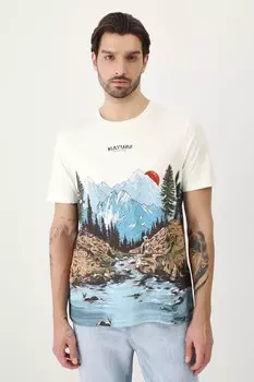 Футболка из хлопка Medicine, бежевый