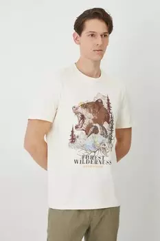 Футболка из хлопка Medicine, бежевый