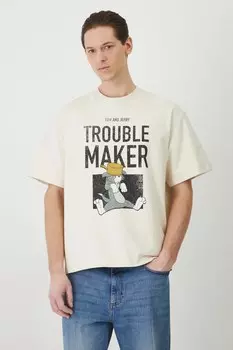 Футболка из хлопка Medicine, бежевый