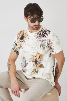 Футболка из хлопка Medicine, бежевый