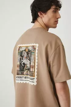 Футболка из хлопка Medicine, бежевый