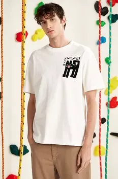 Футболка из хлопка Medicine, бежевый