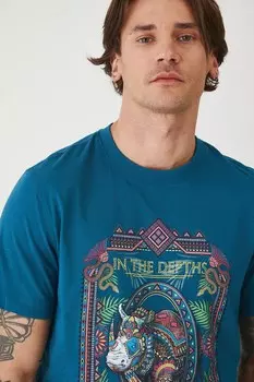 Футболка из хлопка Medicine, бирюзовый