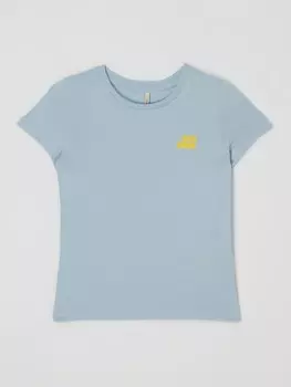 Футболка из хлопка модель "Будний день" Only, синий