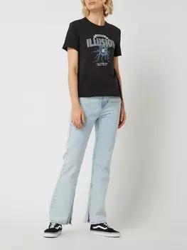 Футболка из хлопка модель "Люси" Only, черный