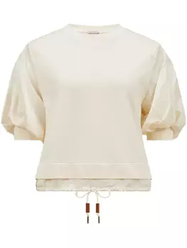 Футболка из хлопка Moncler, белый