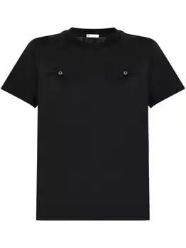 Футболка из хлопка Moncler, черный