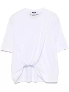 Футболка из хлопка MSGM, белый