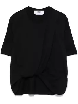 Футболка из хлопка MSGM, черный