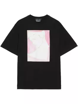 Футболка из хлопка MSGM, черный