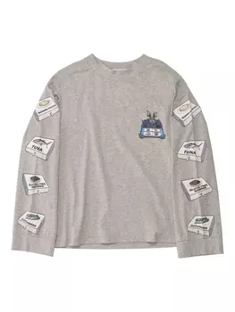 Футболка из хлопка Natasha Zinko, серый