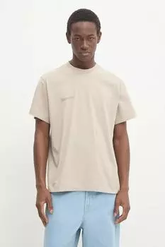 Футболка из хлопка Pangaia, бежевый