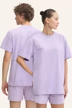 Футболка из хлопка Pangaia, фиолетовый