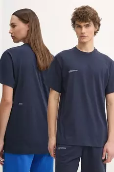 Футболка из хлопка Pangaia, темно-синий