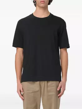 Футболка из хлопка Paolo Pecora, черный