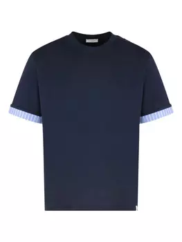 Футболка из хлопка Paolo Pecora, синий