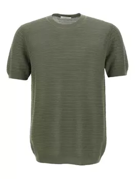 Футболка из хлопка Paolo Pecora, зеленый