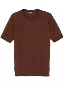 Футболка из хлопка Peserico, коричневый