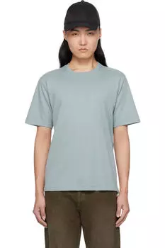 Футболка из хлопка пима синего цвета rag & bone