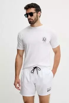 Футболка из хлопка Plein Sport, белый