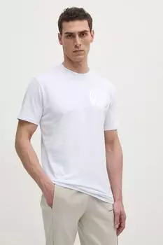 Футболка из хлопка Plein Sport, белый