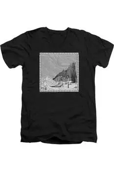 Футболка из хлопка премиум-класса с коротким рукавом и V-образным вырезом для взрослых «Труп невесты, моя дорогая» Gildan, черный