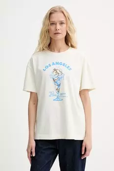 Футболка из хлопка Rag & Bone, бежевый