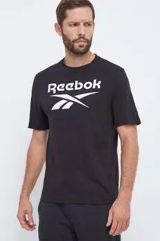 Футболка из хлопка Reebok, черный