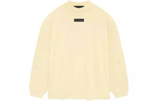 Футболка из хлопка с аппликацией логотипа Fear Of God Essentials, желтый