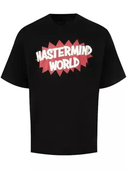 Футболка из хлопка с блестками Mastermind World, черный