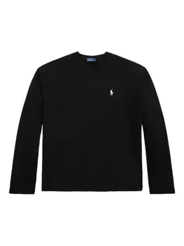 Футболка из хлопка с длинными рукавами Polo Ralph Lauren, черный