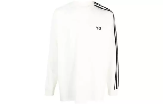 Футболка из хлопка с длинными рукавами Y-3, белый