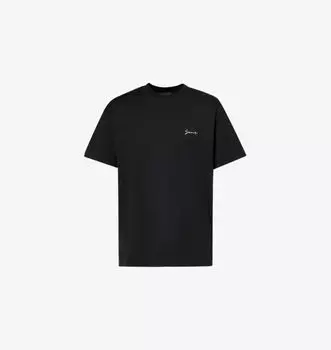 Футболка из хлопка с графическим логотипом Givenchy, черный